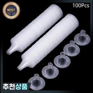 귀온도계 커버 렌즈 필터 리필 캡 브라운 써모스캔 모델용 일회용 100 개