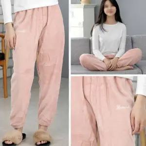 벨모아  극세사 핑크 겨울 여성용 수면바지 잠옷 핑크래빗 바지 곰돌이핑크 세트 수면 스타양핑크 원피스