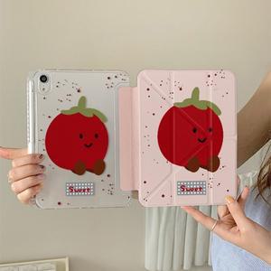 스플래시 잉크 토마토 디자인 아이패드 프로 11 M2 M3 M4 M5 A16 2025 에어4 5 6 7 12.9/13/9.7/10.2/10.5/