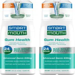 스마트마우스 잇몸 건강 아연 활성화 브레스 린스 16온스 2팩