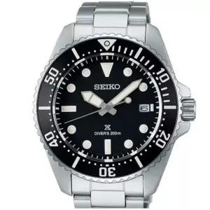 Seiko 세이코 [세금포함] [정품] 브랜드 NEW SNE597 Prospex Sea 다이버 Solar 블랙 다이얼 Bezel 시계 손