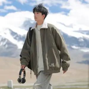 남성 기능성 바람막이 점퍼 스웨이드 재킷 가을 겨울 캐주얼 도톰한 코트 힛템