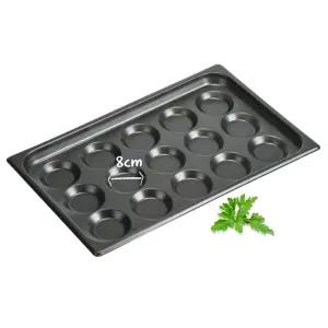 오븐용 에그팬 15구 530x325x30mm 0.8T 학교급식용 업소용 1개