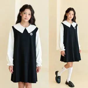 제니퍼 빅카라 원피스 스커트 / 여아 주니어 의류 초등학생 옷