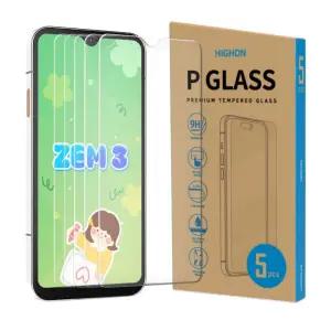 Hi 하이온 P글라스 강화유리 마이브 Mive M130 젬폰3 M150 액정보호 필름   5매Set