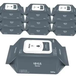 네이즈물티슈 미래생활 네이즈 그랑 물티슈 캡형 120매x10팩