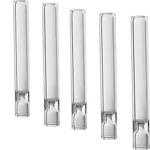 5개의 실험실 등급 보로실리케이트 유리 튜브 4인치(10cm) 벽 두께 2mm 고온 저항 송풍/화학 실험/DIY