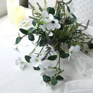 가랜드 세이지 야자박 조화 리스 벽걸이 플라워