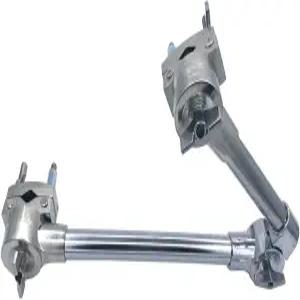 TUORE 드럼 멀티 클램프 조절 가능한 이중 랙 360° 회전 심벌 스탠드 장착 연장 세트 하드웨어 부품