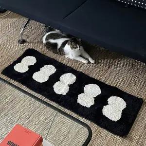 [아도라하우스]버블 롱러그 논슬립 포인트 방석 러그 120x40cm