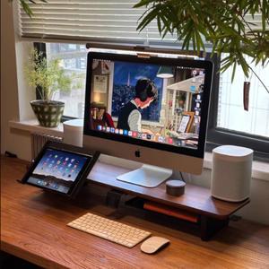 모듈식 슬라이딩 트랙 컴퓨터 공간 책상 프로 라이저 테이블 Z3 인체공학적 원목 모니터 선반 컴퓨터용 스탠드 모던 작업