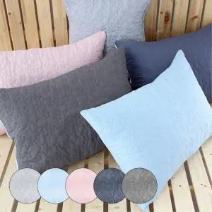 1+1 무봉제 퀼팅 땀흡수 베개커버 심플모던 침구류 아빠선물 실용적 여름