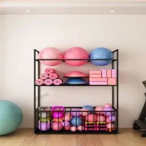 짐볼 거치대 정리 요가 헬스장 보관함 홈트 선반 전시대 수납함 운동볼