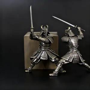 4cm 고대 일본 사무라이 순동 모형 금속 장난감 피규어 테이블탑 미니 소형어처 아쿠아스케이프 장식품 가