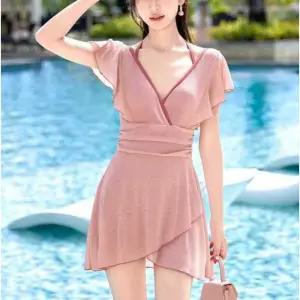 반짝이 수영복 홀터넥 치마원피스 엄마 온천 빅사이즈 체형커버