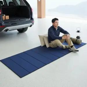 에코프렌즈 접이식 캠핑매트 8단 휴대용 방수 차박 텐트 이너매트 남색 쿠션 1인용 야외 낚시 사무실용