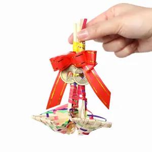 전통 미니 복조리 엽전 세트 ( 복조리개 집들이 개업 명절 단체선물 한국기념품 행운 판촉물 )