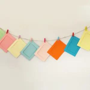 돌잔치 액자가랜드 세트 10P 아이사진 걸이 포토 종이프레임 성장과정 벽걸이