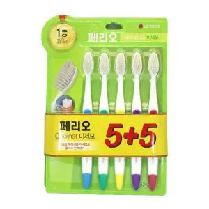 페리오케어 단품 칫솔 오리지날 미세모 5입+5입