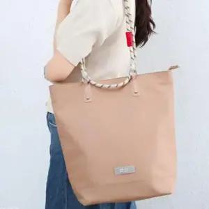 [패션] 여성 대용량 사각 숄더백 1P 꼬임 로프 스트랩 가방