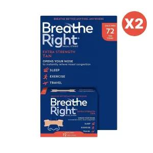 브리드라이트 나잘 스트립 Right Bathe 레드 밴드 72개입 레귤러 2개