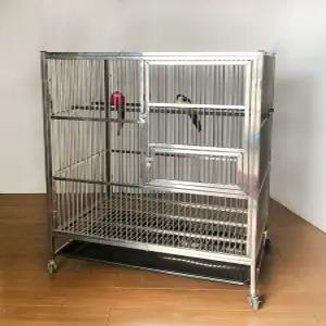 스테인리스 새장 대형 조류 닭장 앵무새 이동장 새집 케이지 날림장 잉꼬 사육장