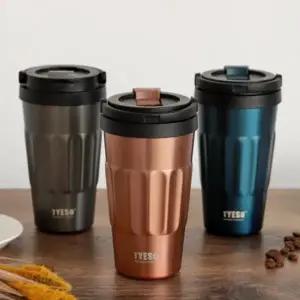 캠핑 다니기 스텐 사무실 편한 들고 TYESO 스포츠물병 500ml 초등 캠핑 핸들 텀블러 중등