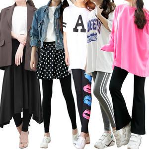 치마레깅스 봄가을 국내산 여성 면요가복타이즈헬스복팬츠 플레어스커트 쫄바지치랭스 검정블랙래깅스