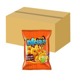 크라운 카라멜 메이플콘 74g x 16개 (1박스) / 스낵 과자 간식