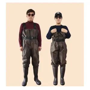 고급형 성인 가슴장화 어부우의 낚시바지 갯벌체험