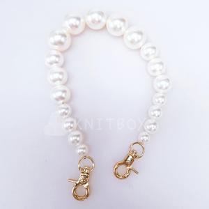 진주 핸들 손잡이/세련된 가방 줄 우아한 비즈 스트랩 핸드백 구슬 끈 가방 악세사리 부자재 꾸미기