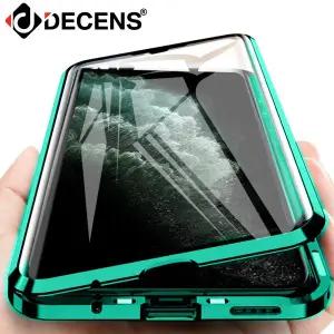 [데켄스]갤럭시 S26 S25 S24 S23 S22 S21 노트20 노트10 울트라 플러스 마그네틱 풀커버 메탈 핸드폰 케