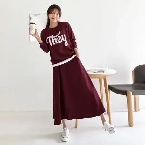 [핑크시슬리] SET/썸데이 플레어 스커트세트