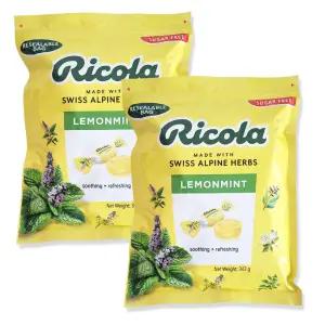 리콜라 무설탕캔디 허브 목캔디 레몬민트 342g X 2