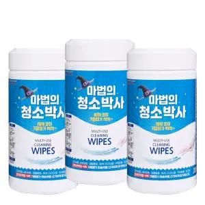 마법의 청소용 물티슈 200매 3통 청소 매직 만능 크리너 물티슈