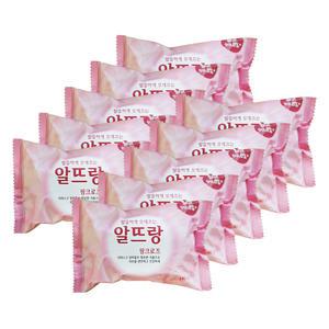 엘지 알뜨랑 알뜰하게 오래쓰는 비누 핑크로즈 140g 10개 세안