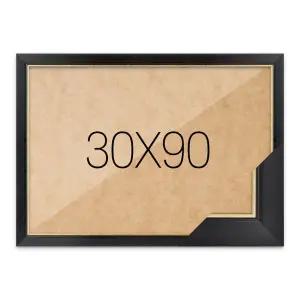[누니액자]퍼즐액자 30x90 고급형 슬림 엣지블랙 (누니액자)