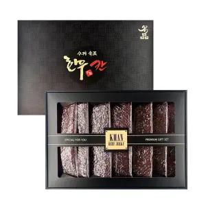 칸 수제 한우육포 선물세트 420g+쇼핑백