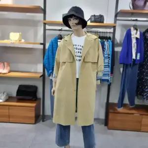 베네통/애플아울렛/소매 프린트 트래치형 후드 코트/BACTA5431