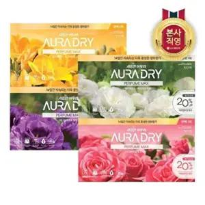 [LG생활건강]샤프란 아우라 드라이 퍼퓸맥스 100매 x 1개 (4종 중 택1)