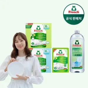 [프로쉬] 식기세척기세제 30개입 2개+식세기클리너 1개+린스 1개 구성