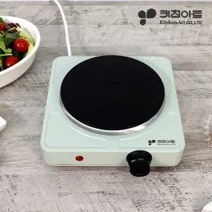 [키친아트] 휴대용 1구 전기레인지 보온 핫플레이트 KP-0562 / 세이지그린