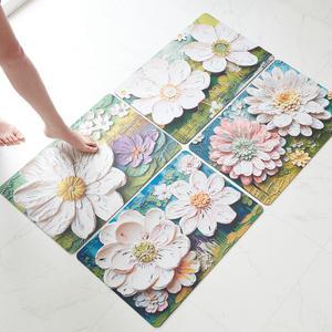 이솔홈 빨아쓰는 아트 3D 규조토 발매트 주방매트