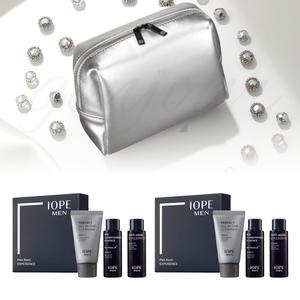 헤라 실버스퀘어 파우치 & 아이오페 맨 바이오 3종 여행용 2키트 세트