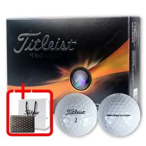 [타이틀리스트] PRO V1 3피스 화이트 골프공 12알 선물포장+쇼핑백