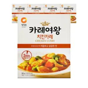 청정원 카레여왕 치킨, 160g, 5개