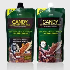 씨투엠 캔디티에스 칼라 크림 페이크블랙(1제 +2제) 400ml 톤다운 전용 페이크블랙 염색약