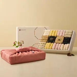 강릉은정한과 해당화 3단 선물세트+보자기 포장 유과 명절 설날 추석