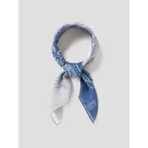 [갤럭시 라이프스타일] GIERRE MILANO 코튼 더블 패턴 반다나 - 네이비 (GC5184GR2R)