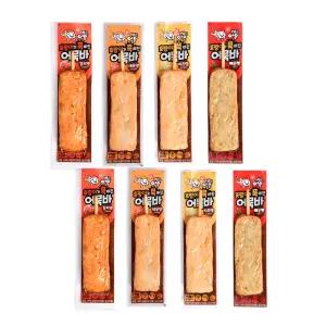 범표어묵 어묵바 핫바 치즈맛 매운맛 새우맛 김치맛 4종 2세트 (총640g, 8개)